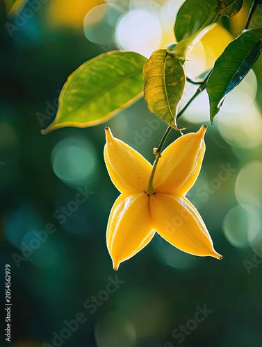 starfruit isolated on summer background