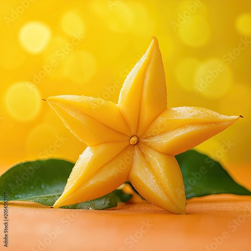 starfruit isolated on summer background