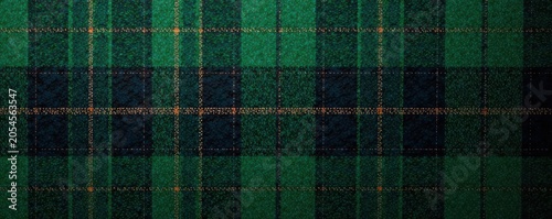 Deep forest green tartan, classic woven check , scotland, textile, material