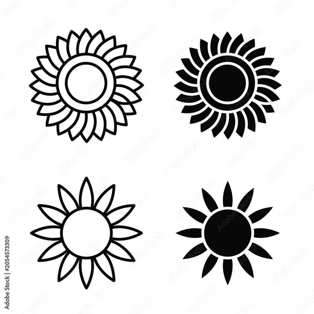Fototapeta premium Flower icon