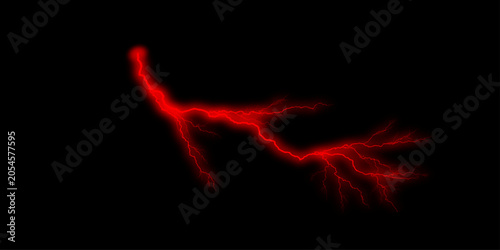 Foto A mesmerizing electric lighting effect radiates against a dark, mysterious black background