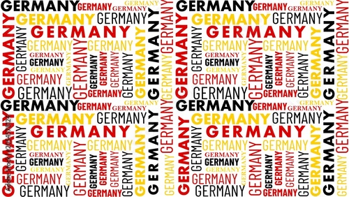 Germany word cloud template. Sport concept vector background