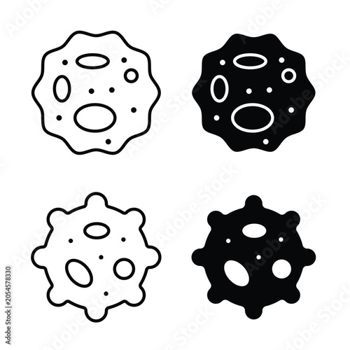 Canvas Print White blood cell icon