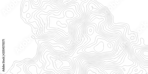 Foto Minimal white topo spiral area travel discovery topography map paper texture background