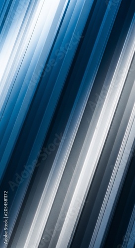 Abstract Blue & Gray Streaks: Digital Art in Motion