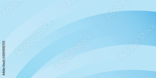 Abstract Blue Curved Wave Background with Smooth Gradient Layers