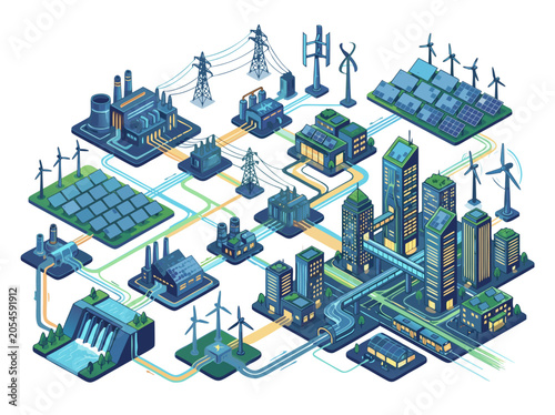 Futuristic Smart City Infrastructure Powered by Integrated Renewable Energy and Advanced Grid System