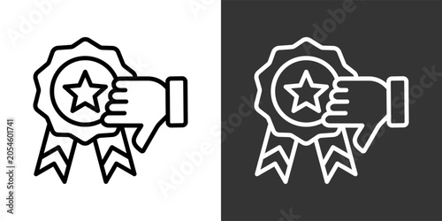 Valokuva Bad Quality Black And White Multiple Style Icon Set Collection Pack Vector Illus