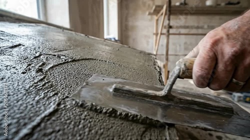 Home Improvement Specialist Smoothing Interior Walls for Modern Living Space Design