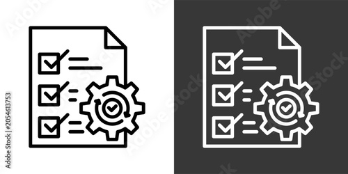 Foto Corrective Action Black And White Multiple Style Icon Set Collection Pack Vector