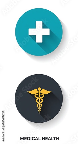 Teal & Shadow: Medical Icons