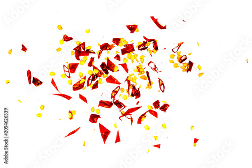 Quadro em tela red chilies with chili flakes
