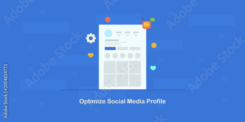 Social media profile optimization using marketing analytics and intelligent agent.
