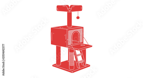 Quadro su tela Red Guillotine Paper Cutter Office Equipment.