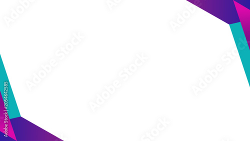 Foto Background white with purple cyan on corners