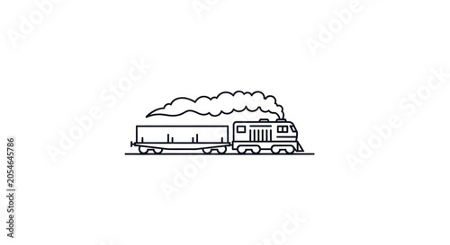 Simple line drawing of a train.