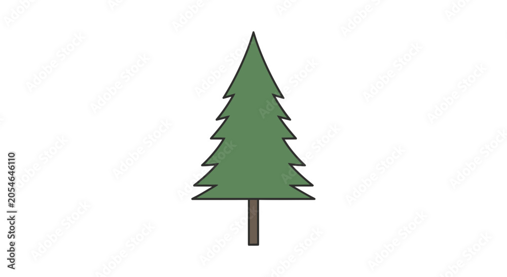 Fototapeta premium evergreen tree icon