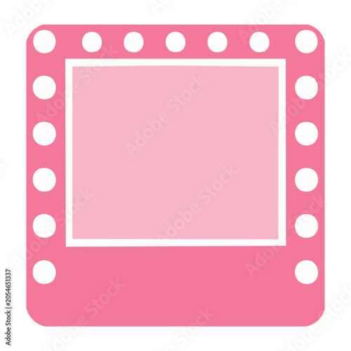 Pink Film Strip Frame Icon