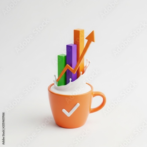 A Cup of Coffee with a Growing Graph