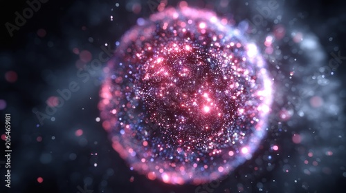 Abstract glowing sphere illustration