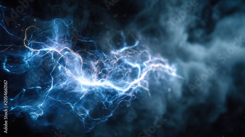 Abstract energy lightning transparent