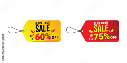 Картината върху платно Black Friday social media post template, Black Friday sale, Exclusive Offer template