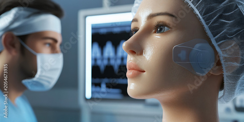 Doctor Consulting AI System for Treatment Plan with Clear Facial Detail for Precision Healthcare and Medical Decision Support
