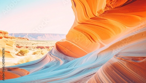 Scenic desert sandstone landscape with layered rock and blue tones sandstone landscape formation sedimentary textures formations sculpture national wilderness