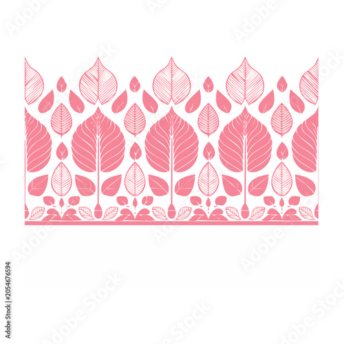 Decorative Leaf Border Vector Design