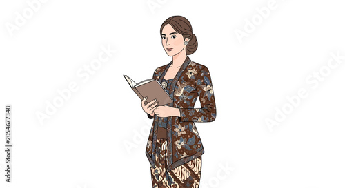 Woman Holding a Tablet Device.