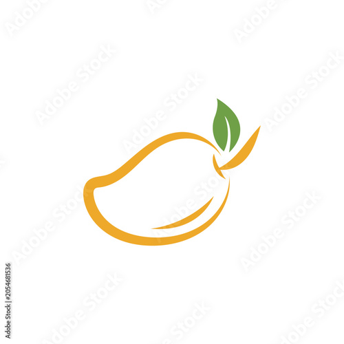fresh manggo logo and icon vector