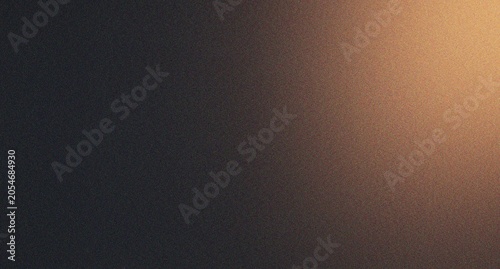 Schilderij op canvas Textured dark surface with warm golden light gradient across right side creating