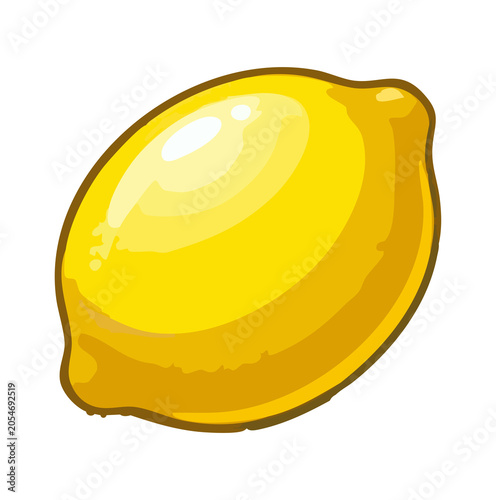 Slice of lemon vector illustration fresh yellow citrus fruit isolated on transparent Background healthy snack icon