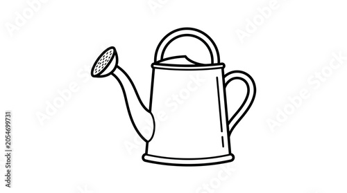 Bild auf Leinwand Modern watering can icon for garden and plants.
