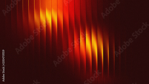 Abstract vertical lines background with grainy red and yellow gradient
