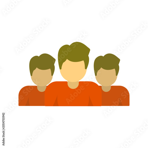 Team Unique Flat Coloered Icon