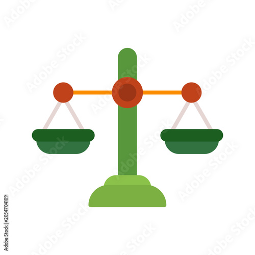 Balance Stylish and Unique Flat Multicolor Icon Design