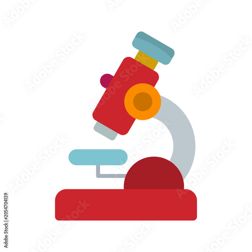 Microscope Stylish and Unique Flat Multicolor Icon Design