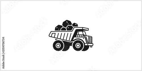Foto Dump Truck Loaded With Coal