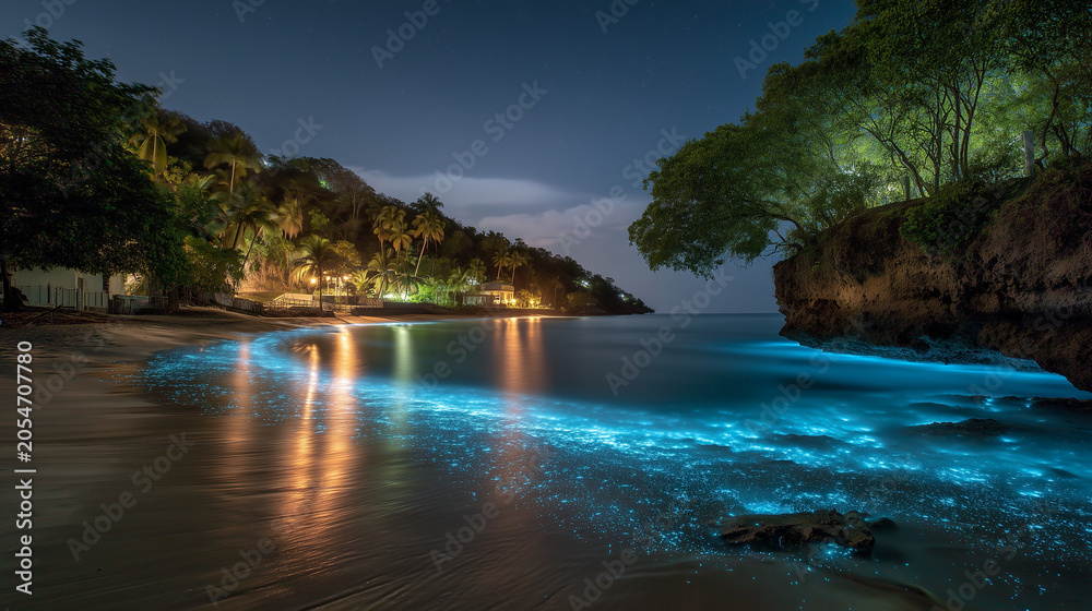 Obraz premium Sea at night