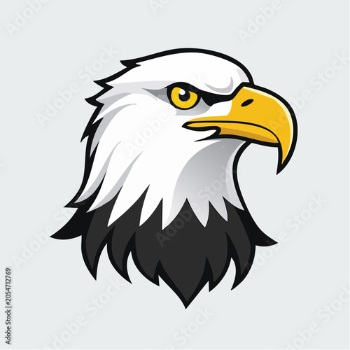 Stylized Bald Eagle Head Logo