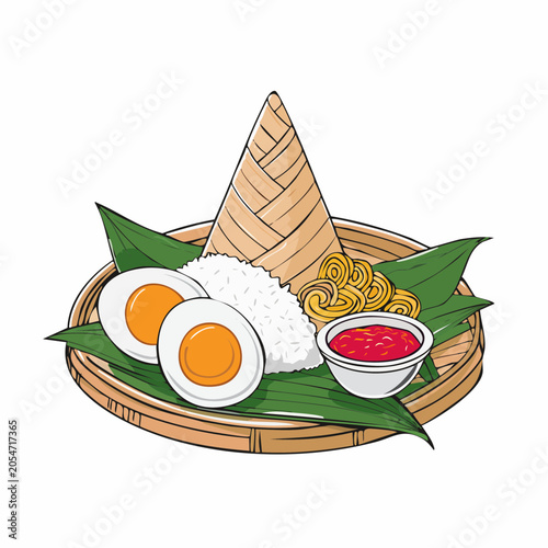 Nasi Lemak Illustration