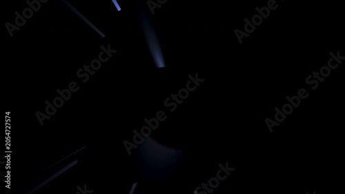 White and Pink Light Beams Radiant Rotation Loop Animation Abstract Background