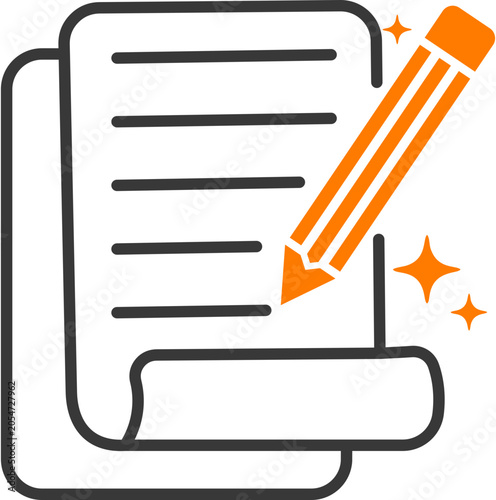Quadro em tela writing pad