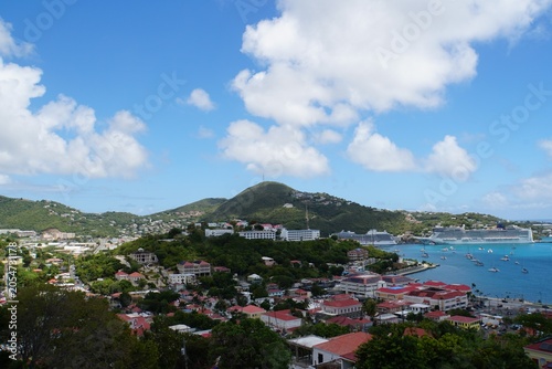 Saint Thomas view from Blackbeard's Castle, Saint Thomas - U.S. Virgin Islands	
