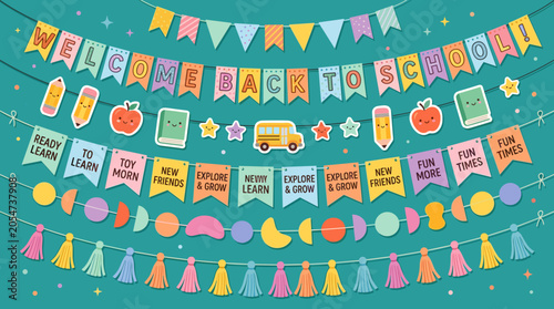 Welcome Back to Kindergarten Banner.
