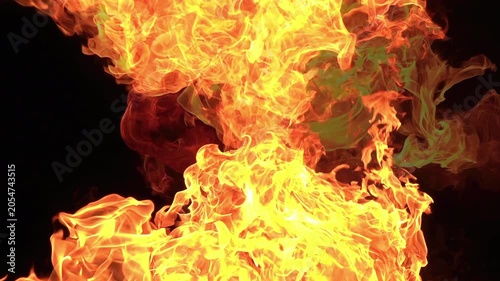Vibrant Fire Burst Slow Motion 240fps