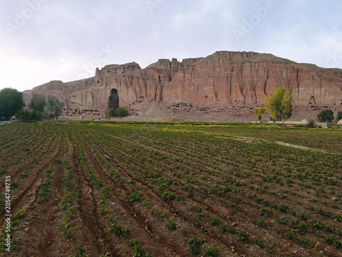 Obraz na plátne The Buddha statues of Bamyan were monumental symbols of history, culture, and spirituality