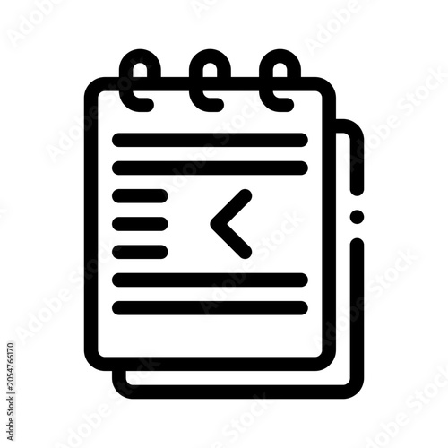 Cuadro en lienzo align left line icon