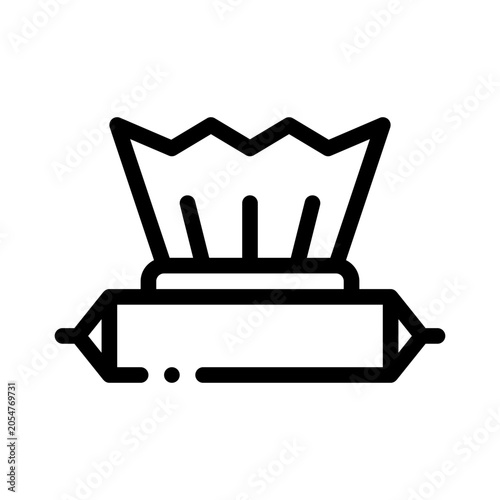 Fotografija sanitizing wipes line icon